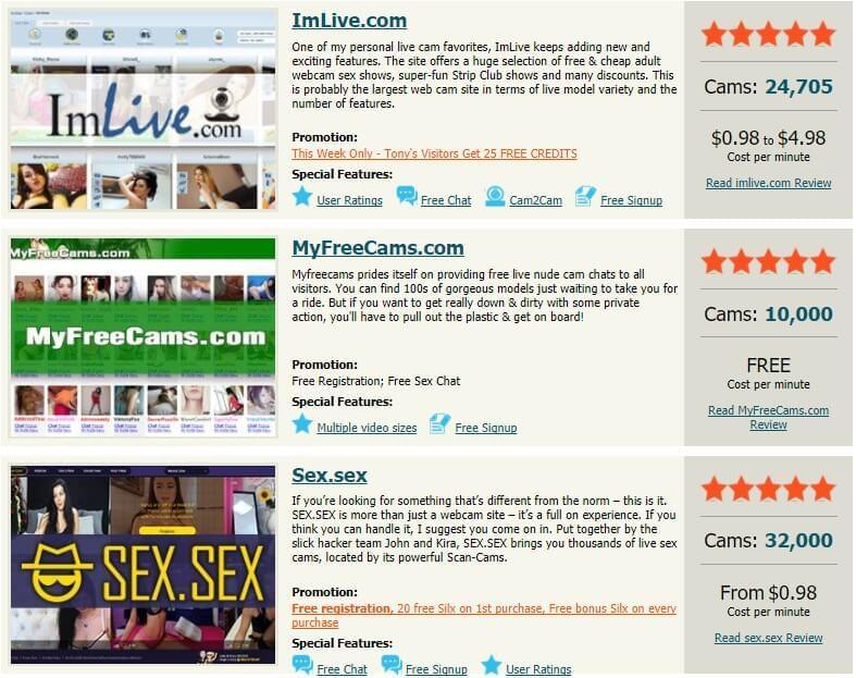 best sex cam sites